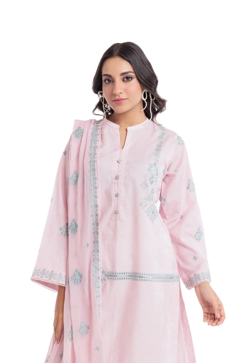 L-Pink-Jacquard-2 Piece (WPSDSSW25S9O7) (Y-132 137 ) J(FW2) - Image 4