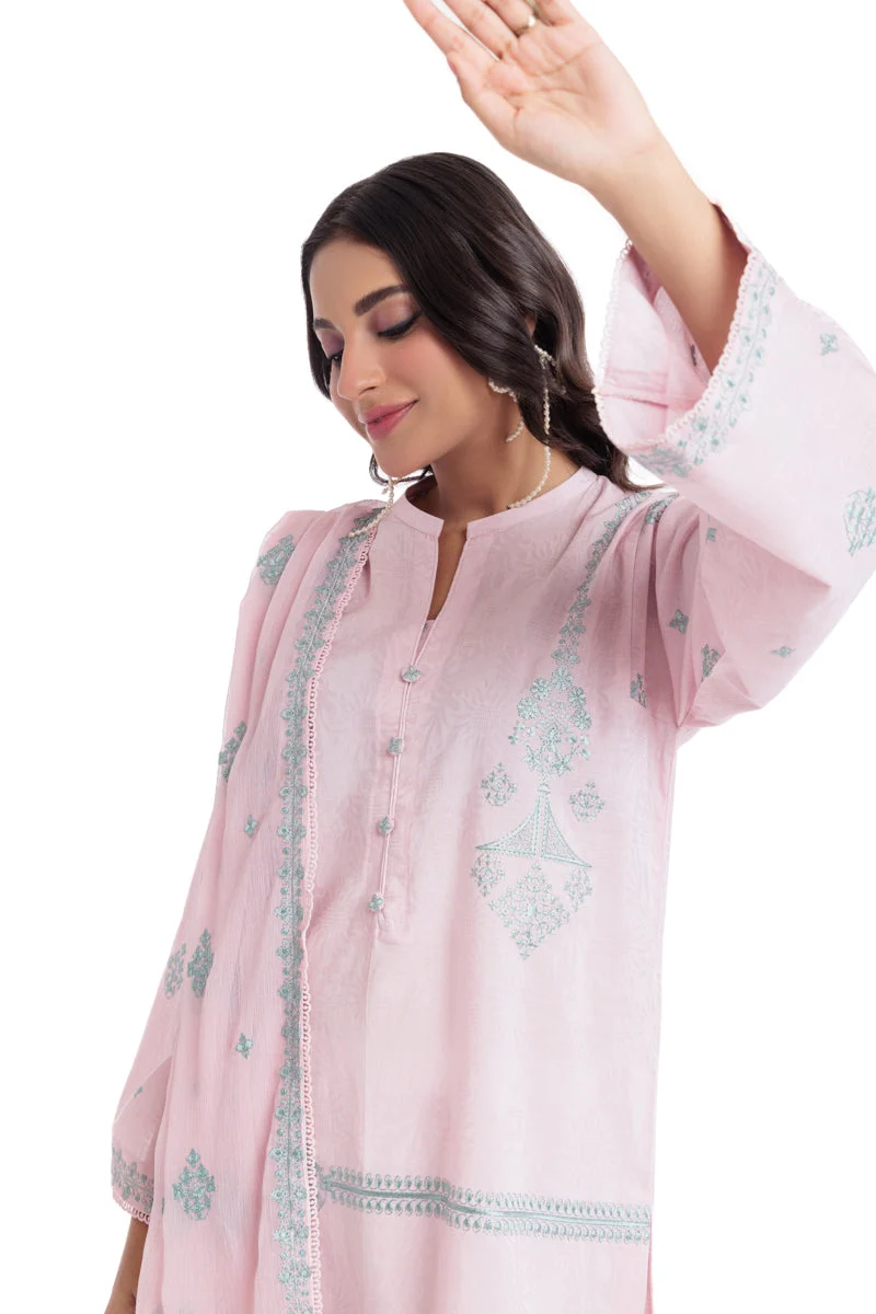 L-Pink-Jacquard-2 Piece (WPSDSSW25S9O7) (Y-132 137 ) J(FW2) - Image 5