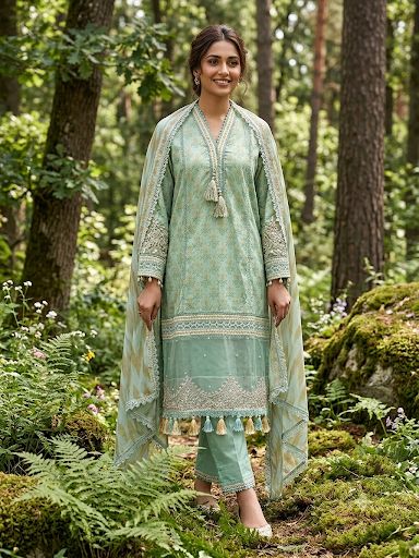 Maria B Stitched Embroidered 3 Piece D12B J(140&141)