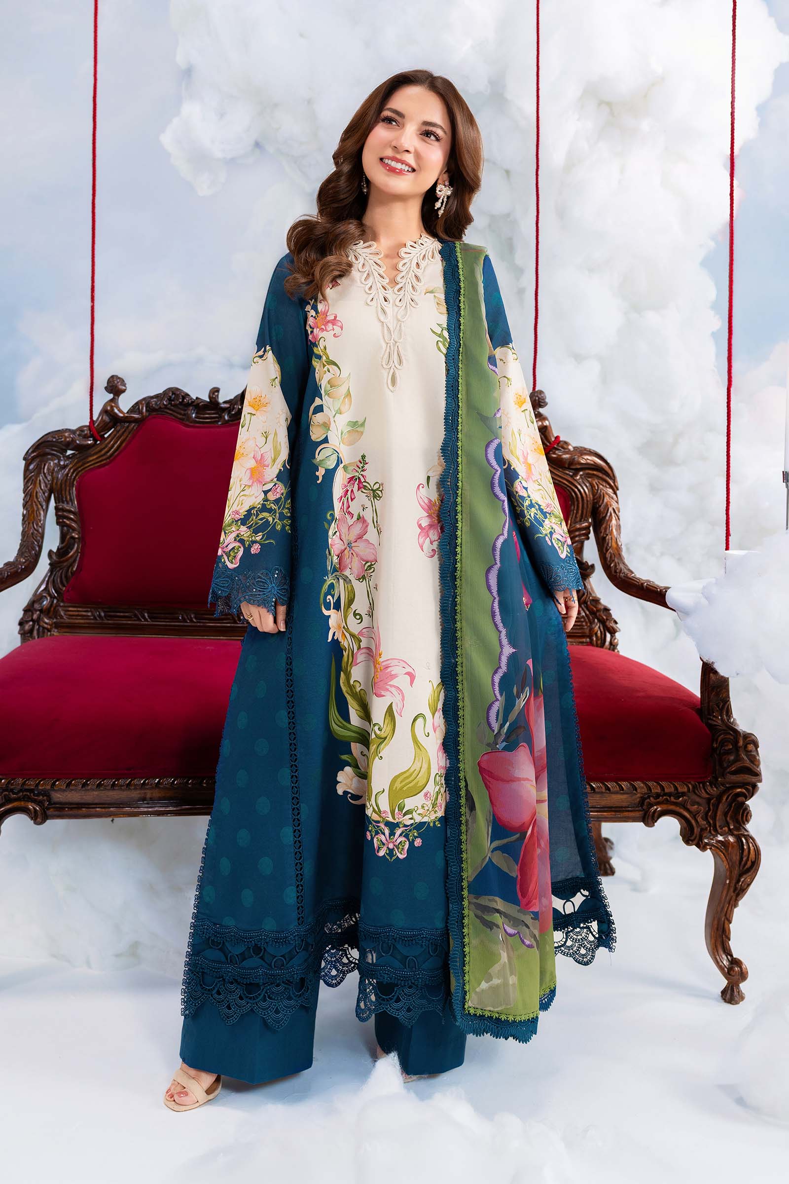 Maria B Stitched Embroidered 3 Piece D5B J(14&15)) NY 167