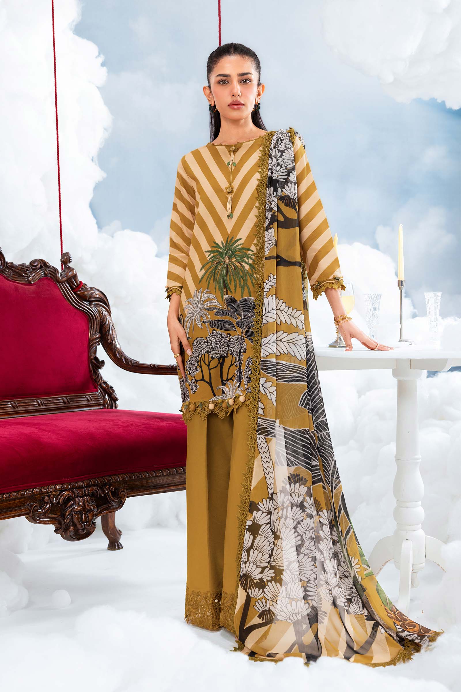 Maria B Stitched Embroidered 3 Piece D8A J(94&95)