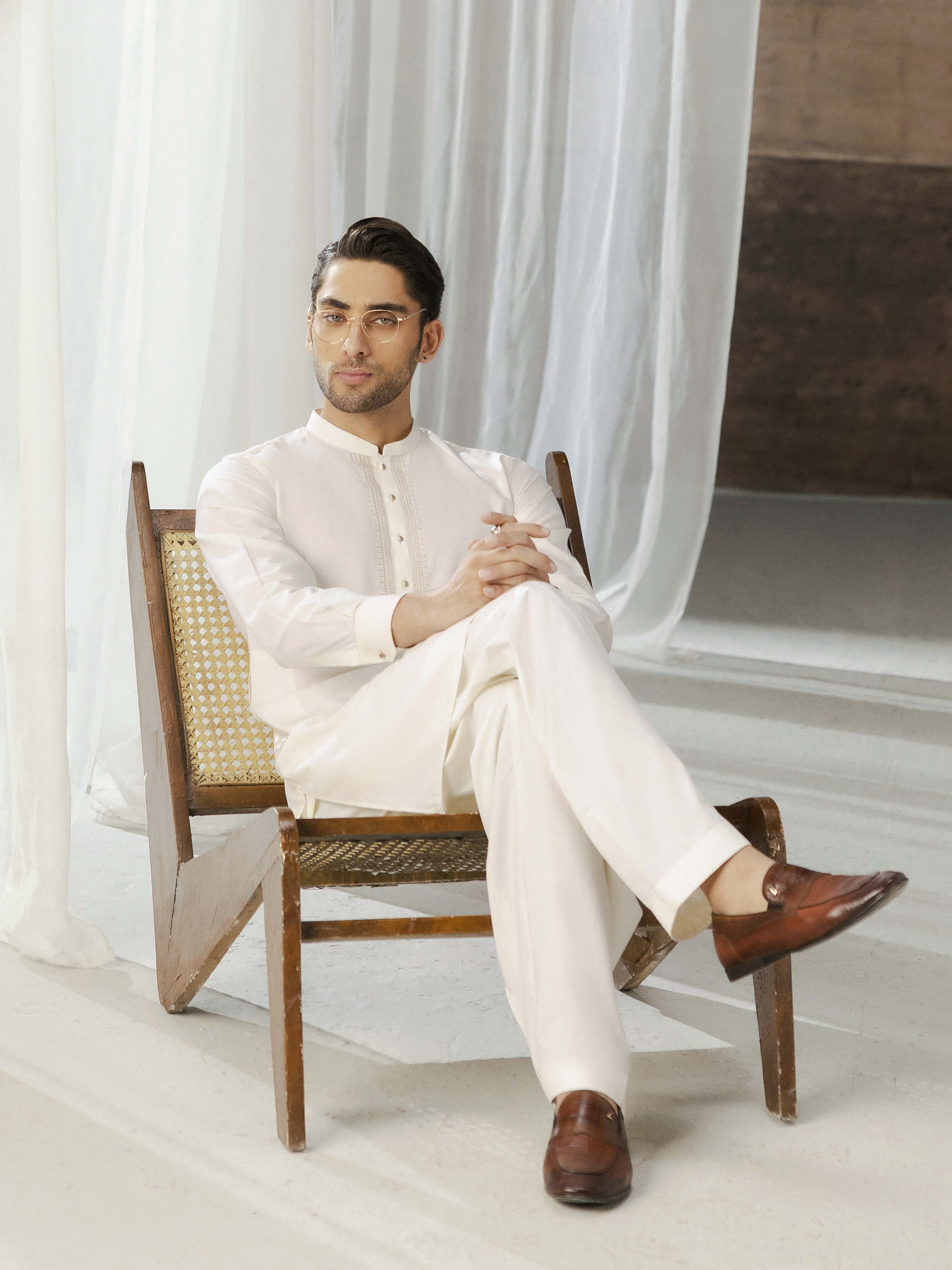 Men Kurta Shalwar Tailored EMTKST5-99590 (F-7) J(24) - Image 3