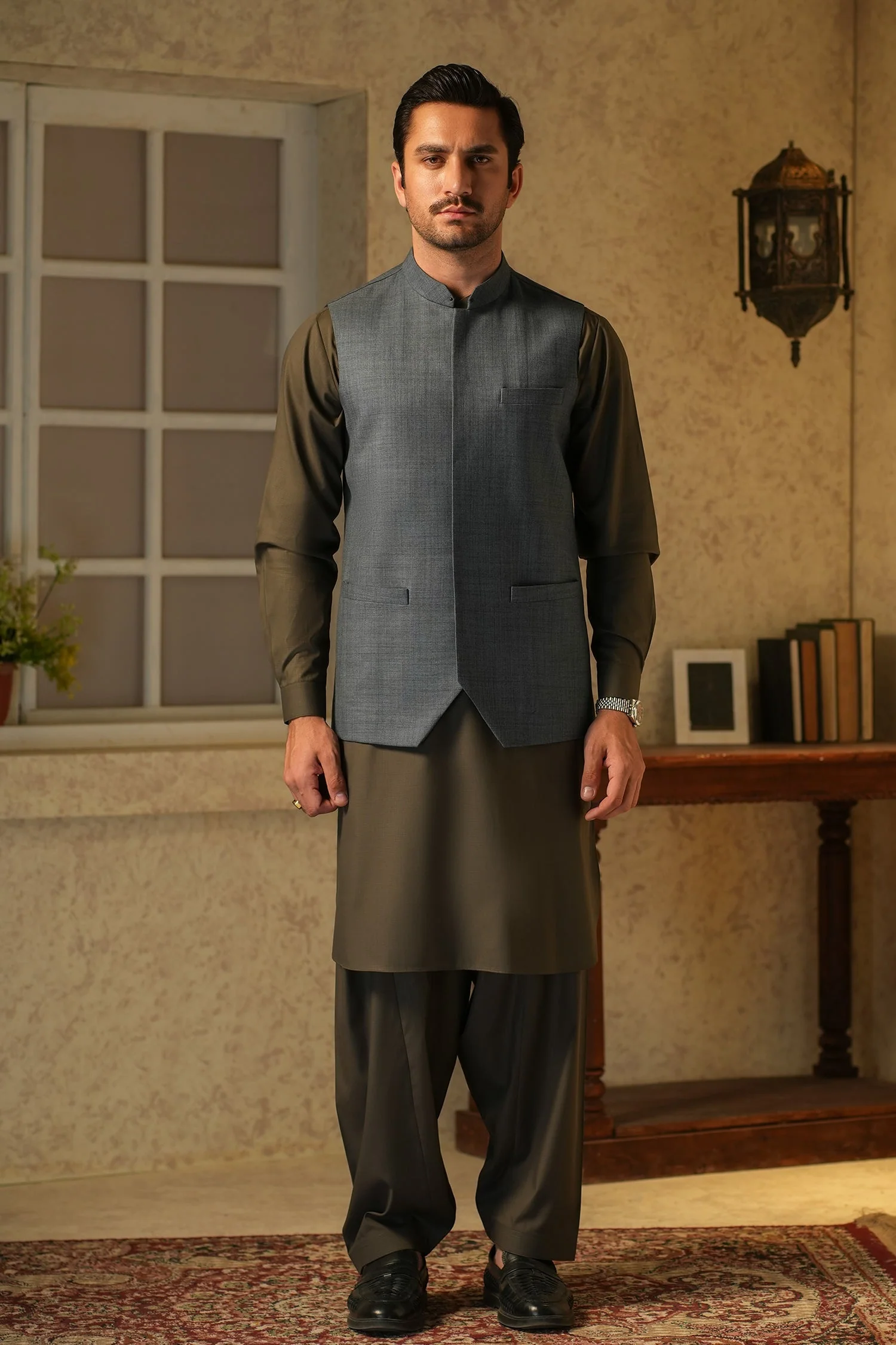 MENS BASIC WAISTCOAT - NAVY AWB2507