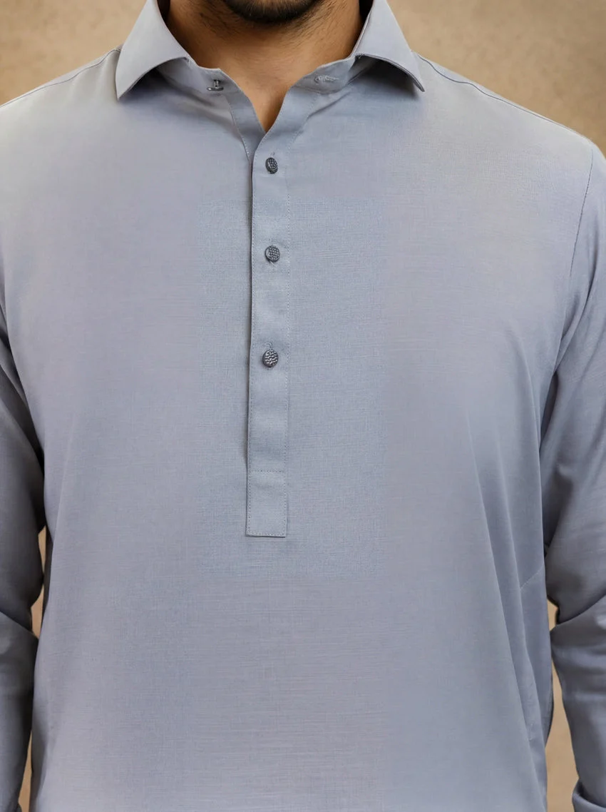 Grey-Blended-Shalwar Suit - (MP2PSBS26BM5J3) (Y-8)J(12) - Image 4