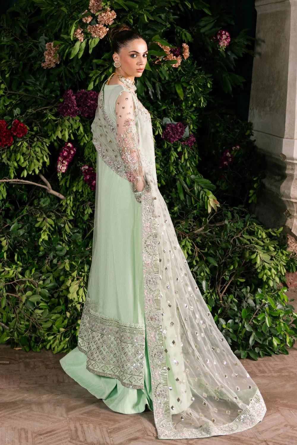 Festive Stitched Organza 3 Piece MS4S084 J(84) - Image 3