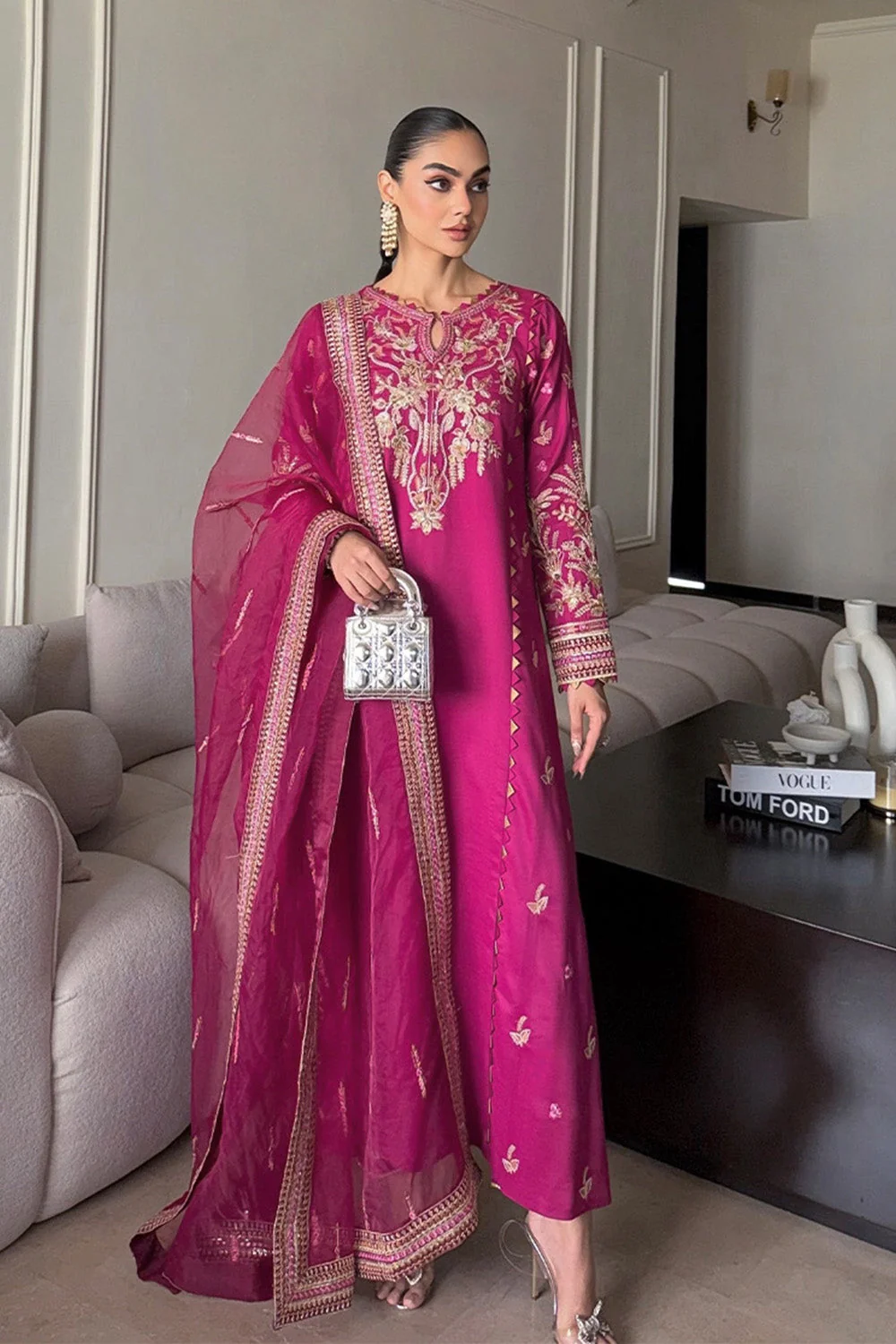 Festive Stitched Katan Silk 3 Piece MS50319 JF(14)