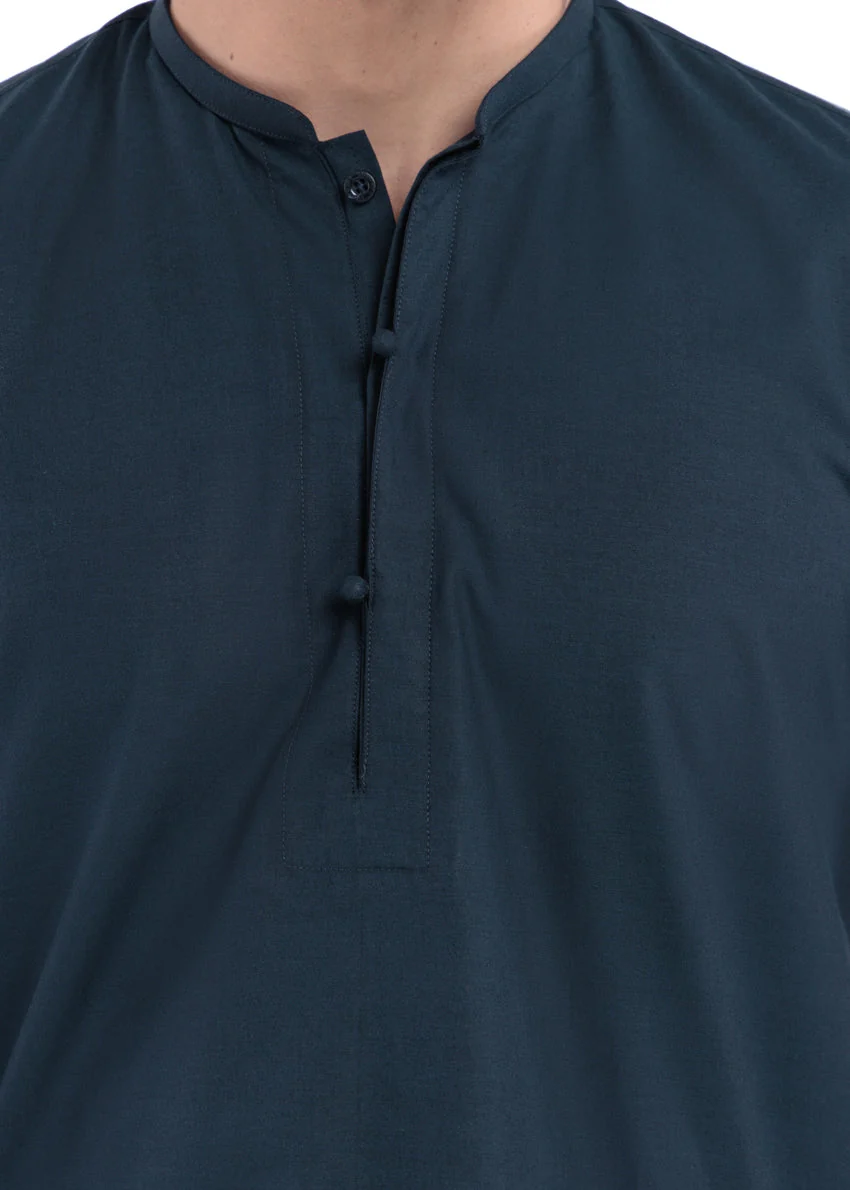 Navy-Blended-Kurta - (MP1PBW25BM10N4) JM(42) YB-37 - Image 6