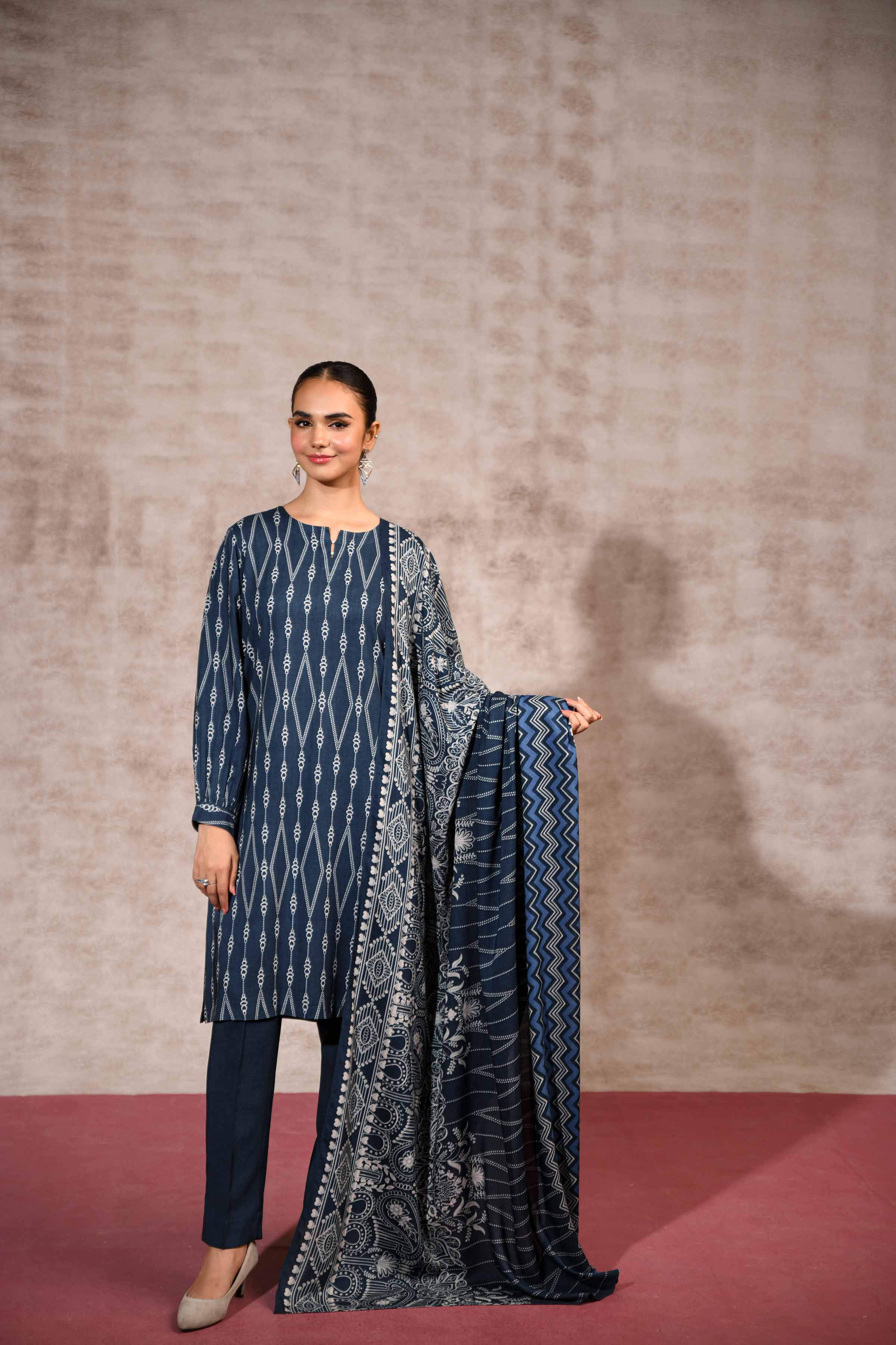 Nishat Stitched Linen 3 Piece 42303186 J(120)