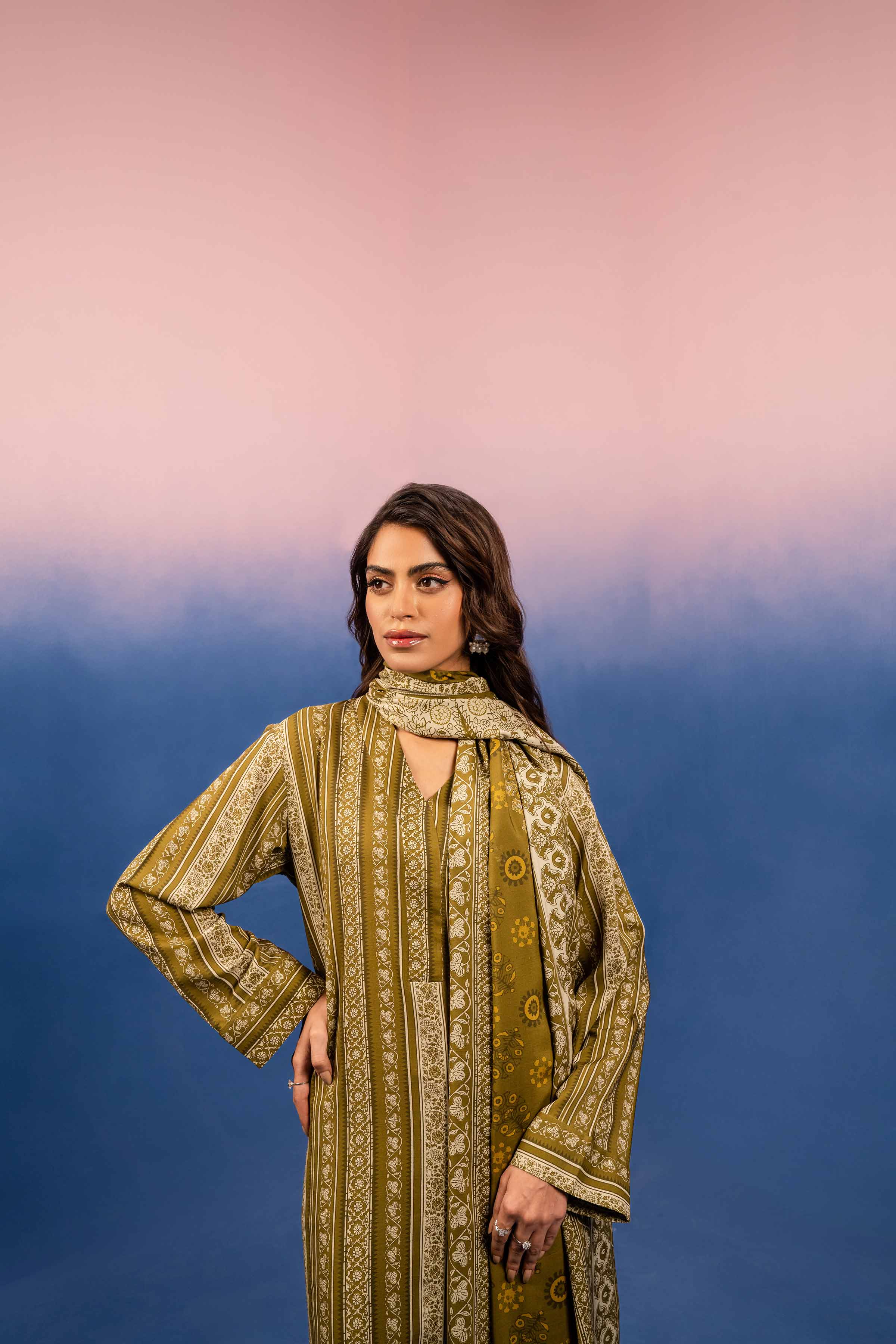 Nishat Stitched Linen 3 Piece 42393202 J(119) - Image 3
