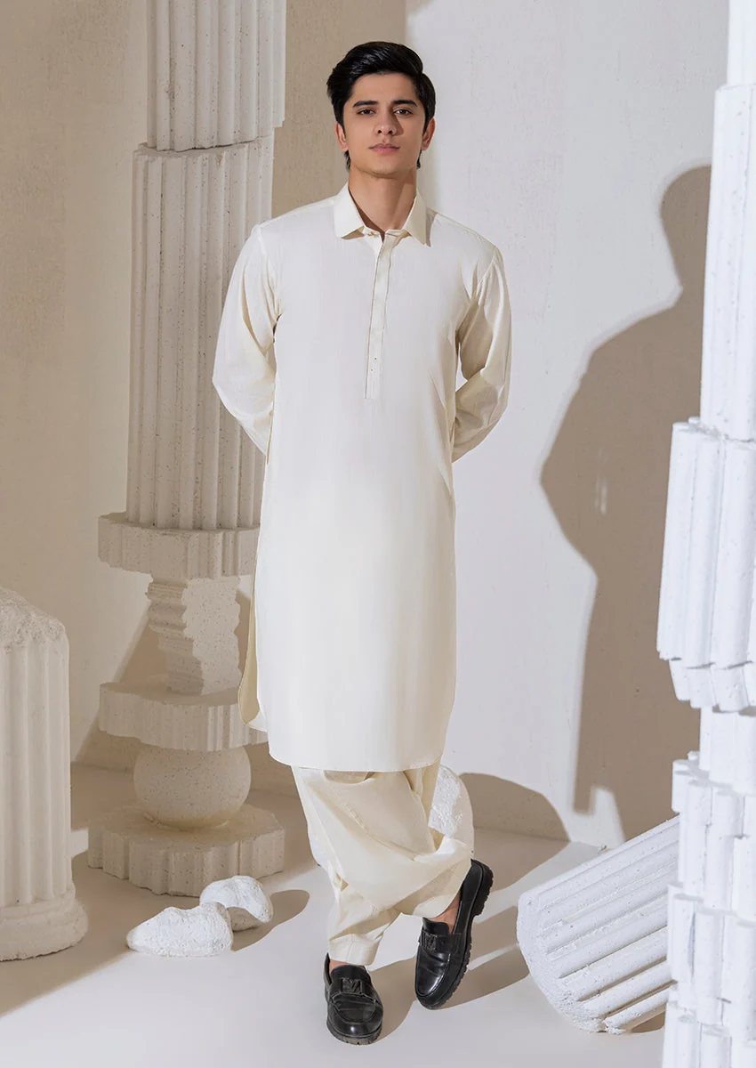 O-White-Blended-Shalwar Suit - (M25SSS2010) NY(B-3) NJ (52) - Image 4
