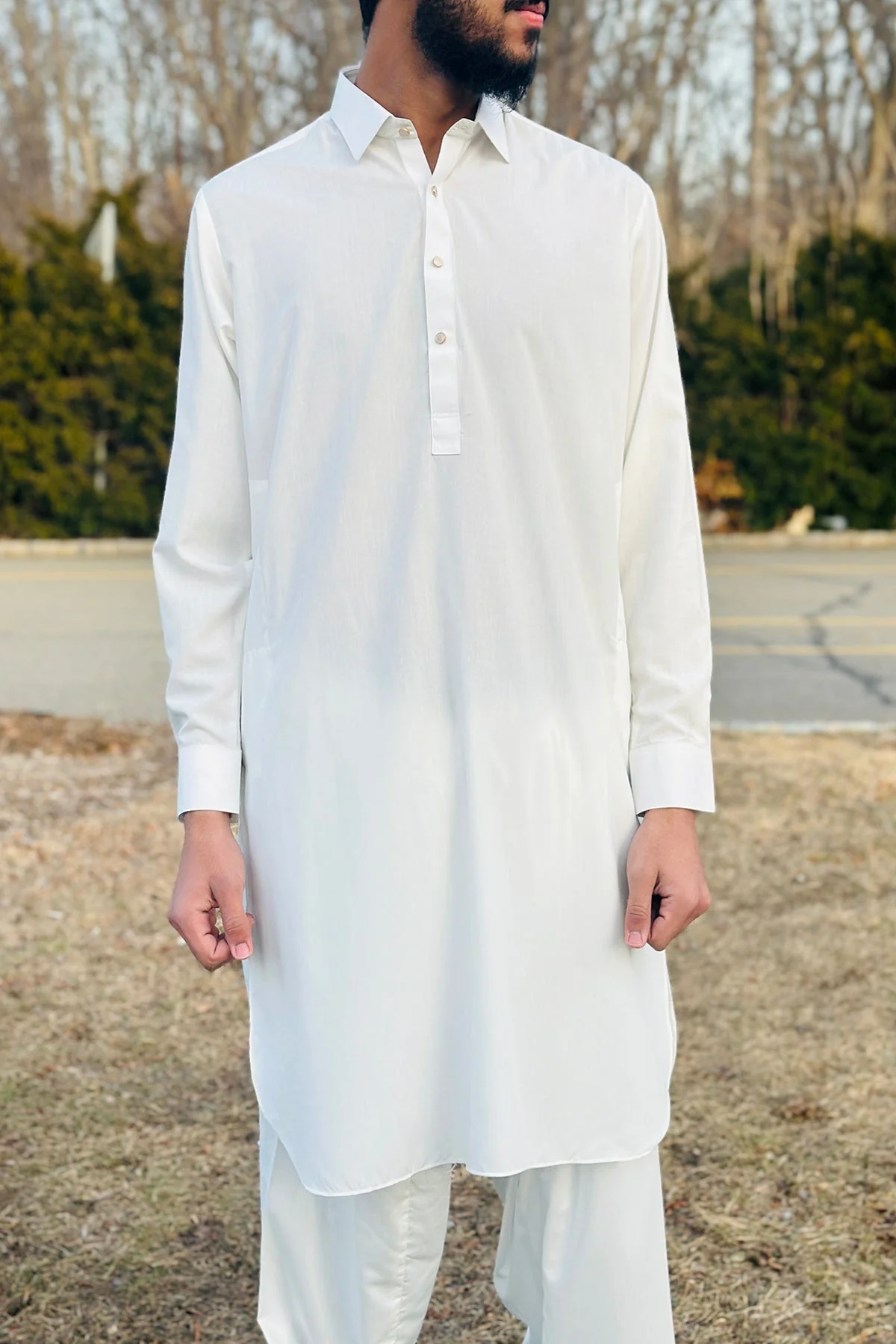 Off White Shalwar Kameez J(37&38) - Image 2