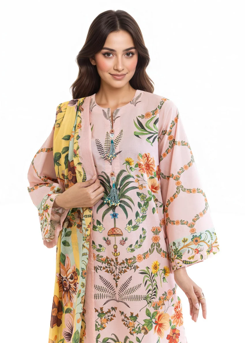 P-Pink-Lawn-3 Piece (WP3PPBS26B2M57) J(FW9) Y-110) - Image 3