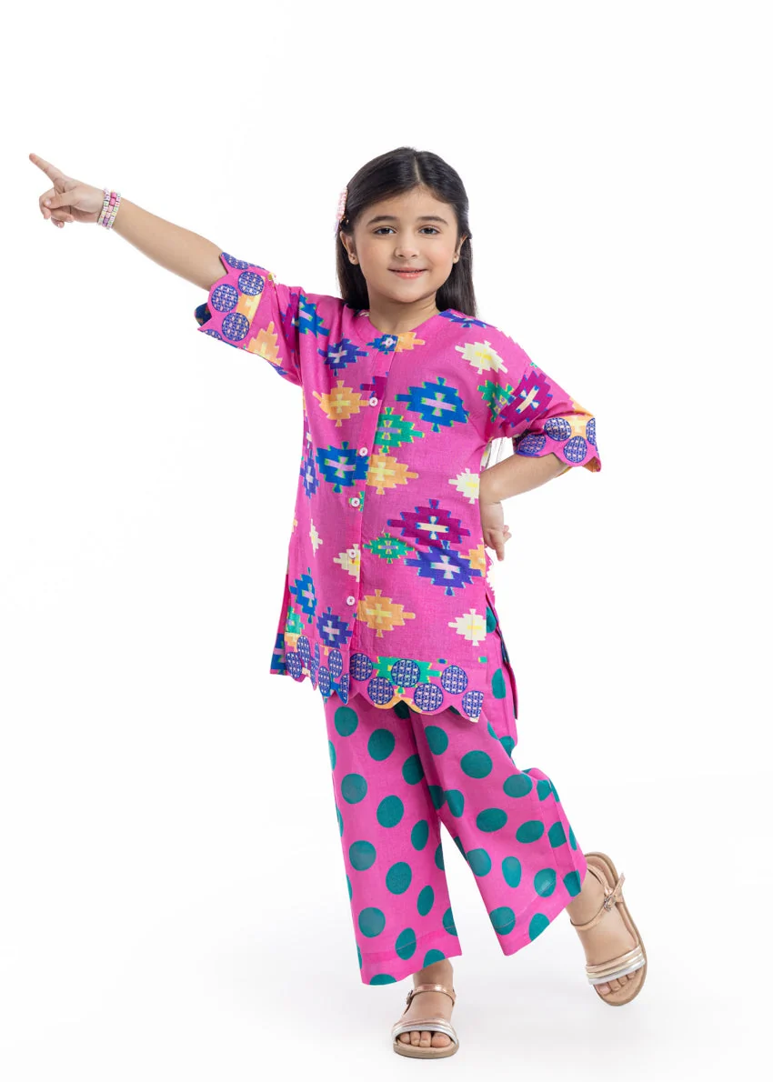 Pink-Cambric-2 Piece (GP2PBW25BG9O12) J(158) - Image 5
