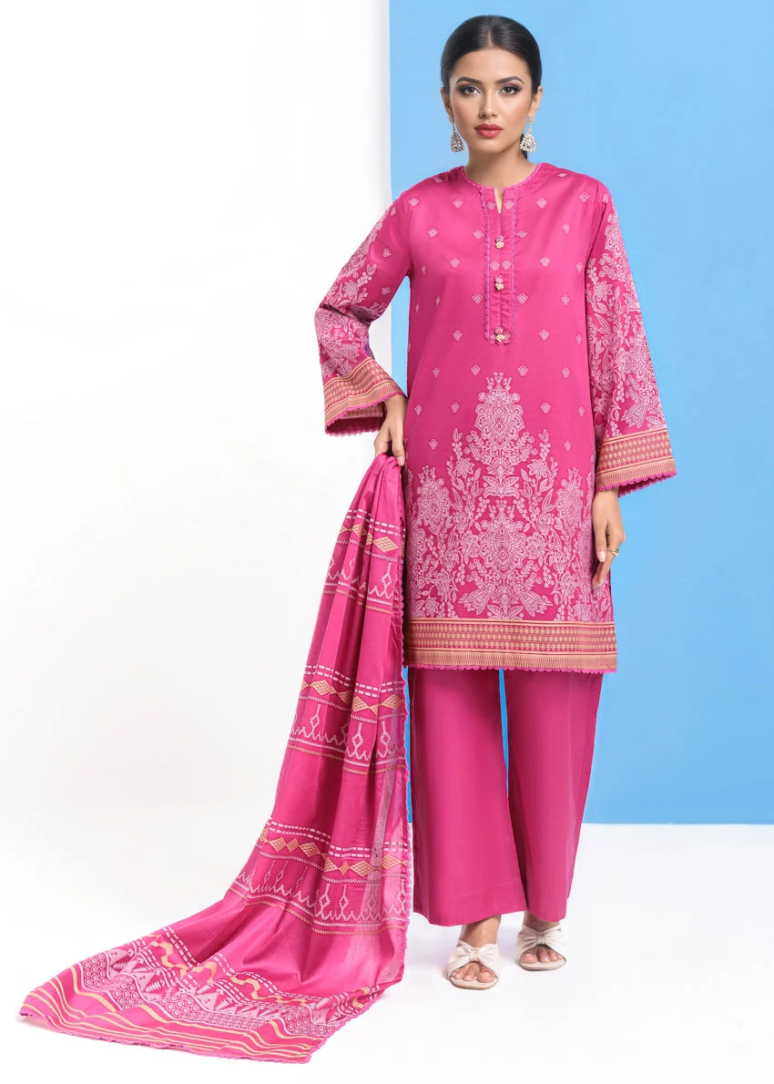 Pink-Jacquard-3 Piece (WPS25JD3064) J(115) - Image 3
