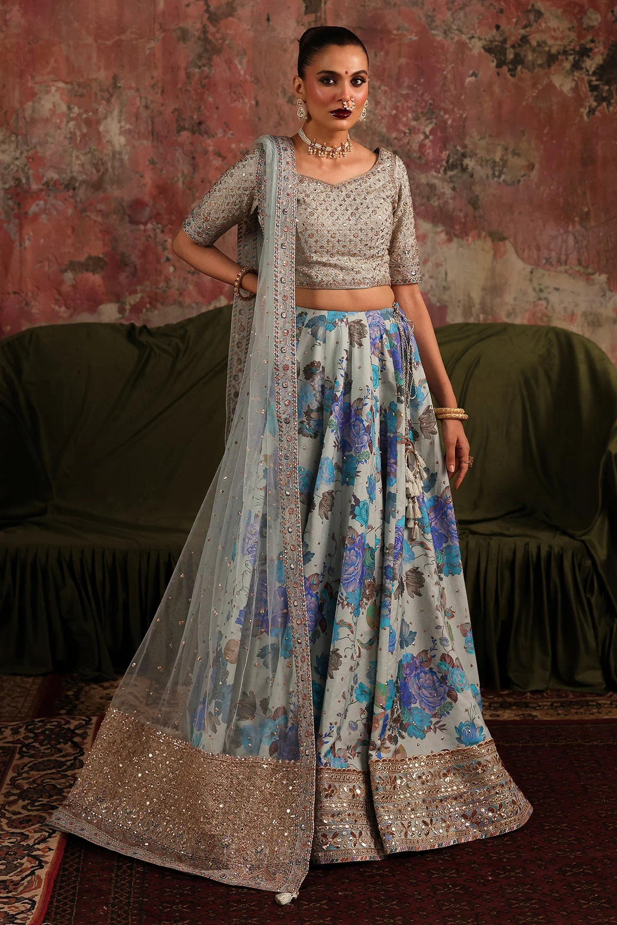 Raw Silk Stitched 3 Piece CMA-5-04 - Image 5