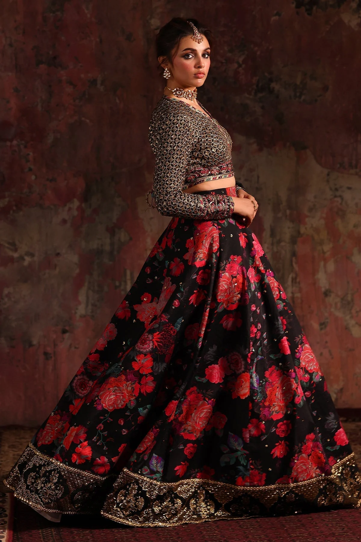 Raw Silk Stitched 3 Piece CMA-5-05 - Image 3