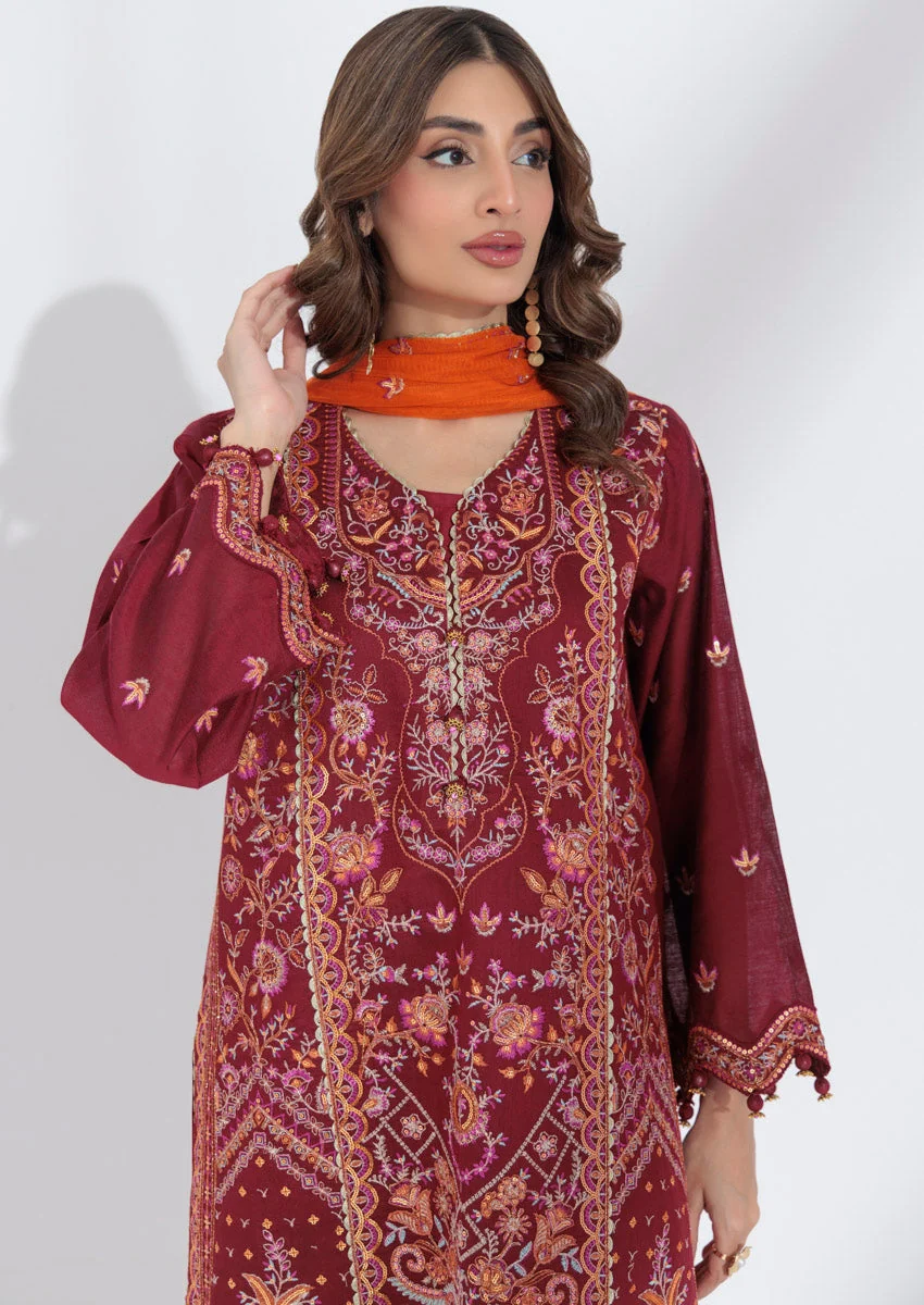 Red-Cotton Net-3 Piece (W25FE3005) J(121) - Image 5