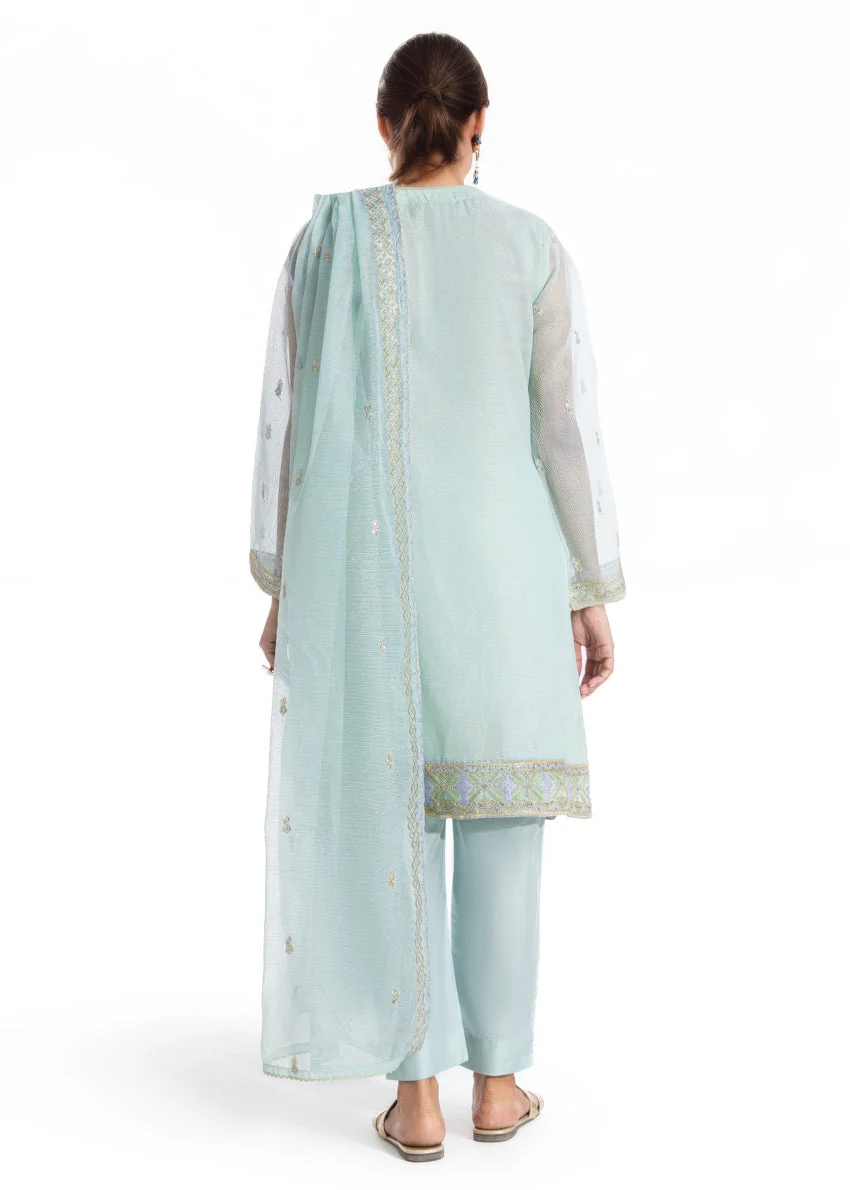 S-Green-Textured Net-3 Piece (WPS25FE3009) (Y-124) J(148) - Image 2