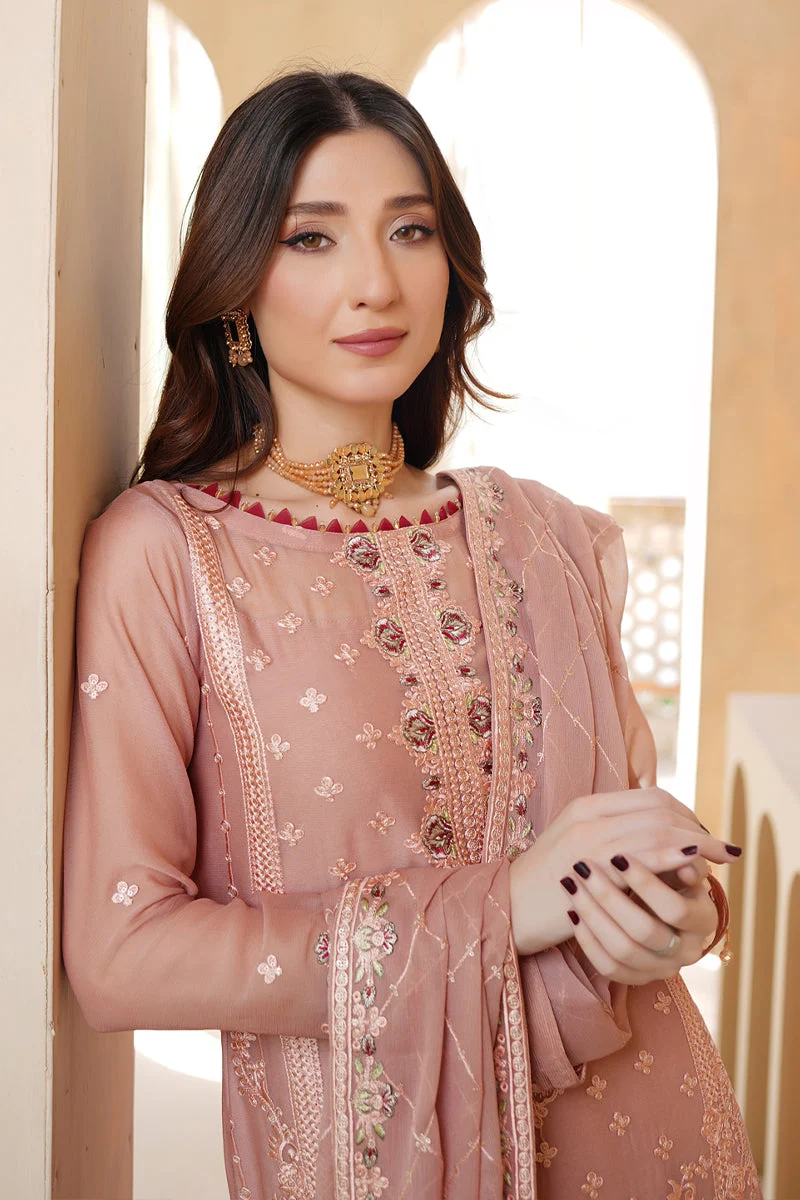 Salai Stitched Chiffon 3 Piece AFS-0011 J(43) - Image 5