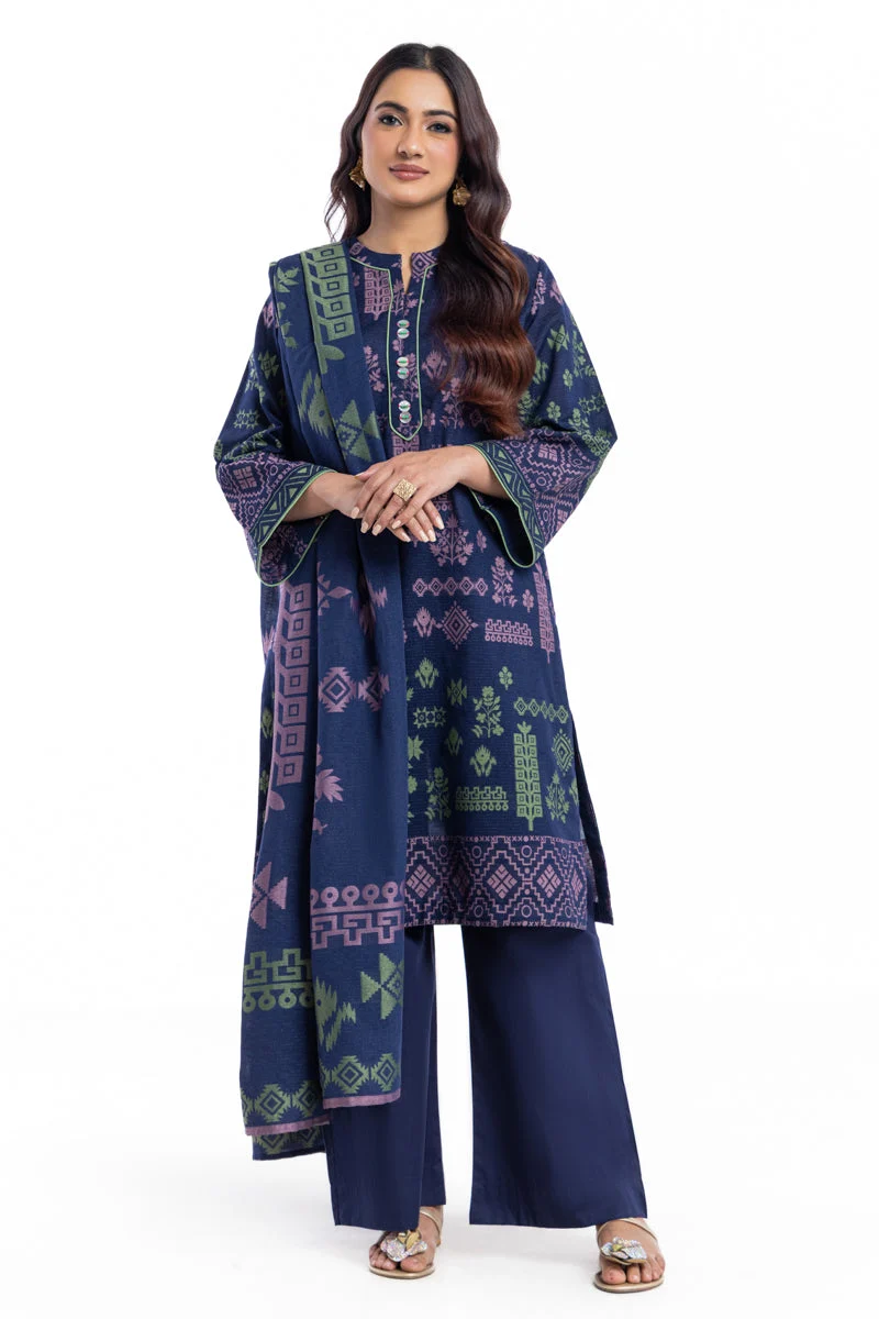 Teal-Jacquard-3 Piece (WP3PSBW25B9O54) J(FW1) (Y-110)
