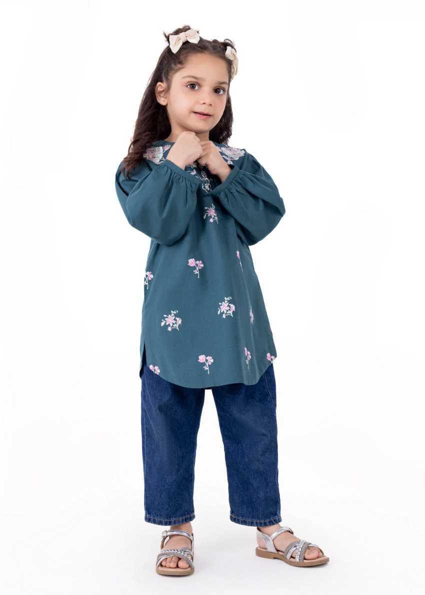 Teal-Slub-1 Piece (GP1PSBW25BG11D27) - Image 4