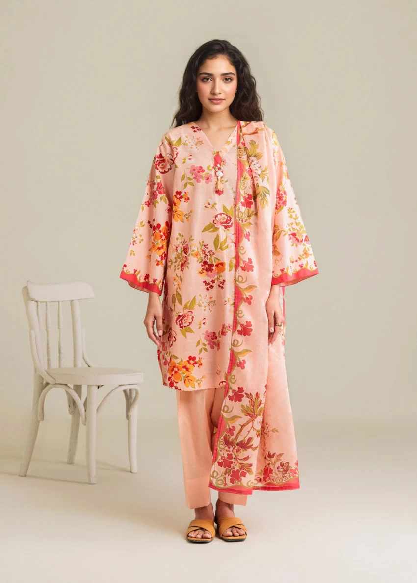 Peach-Lawn-3 Piece (WP3PPBS26B1F18) J(135) (y-148) - Image 4