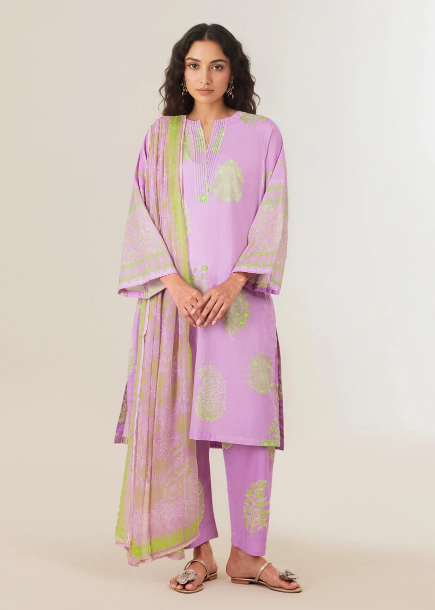Lilac-Lawn-3 Piece (WP3PPBS26B1F46) J(131) y(147) - Image 3