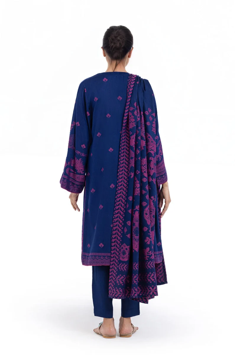 Blue-Jacquard-3 Piece (WP3PSBW25B10N52) J(129) (Y-136) - Image 2